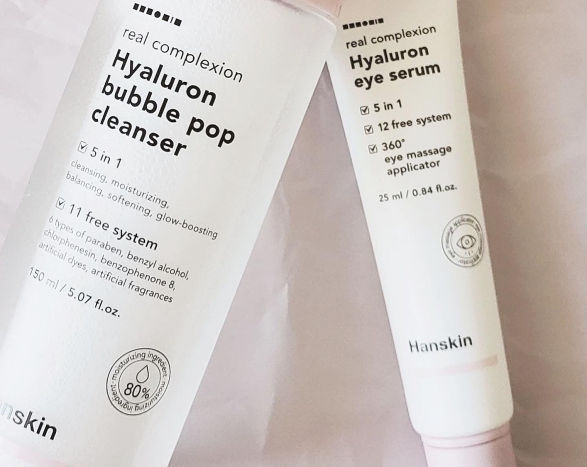 Skincare Review: Hanskin Hyaluron Bubble Pop Cleanser and the Hyaluron Eye  Serum | skinwhims